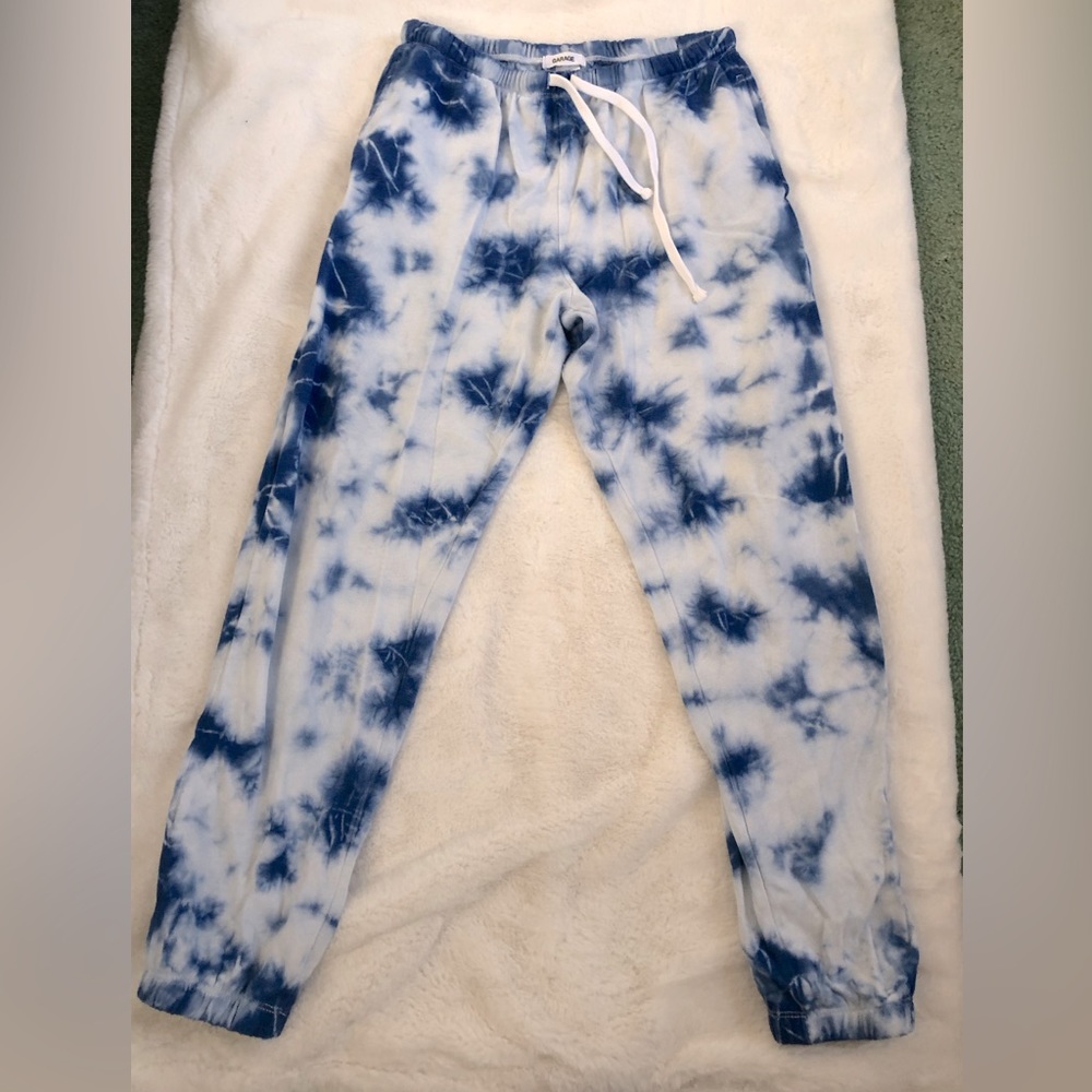 Garage Blue Tie Dye Sweatpants